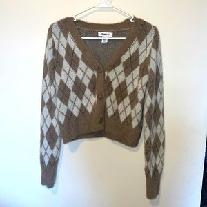 Cropped button cardigan